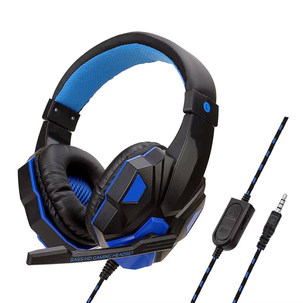 Casque Gaming Filaire Stéréo avec Micro 120° – PS4 / PS5 / Xbox / PC / Smartphone